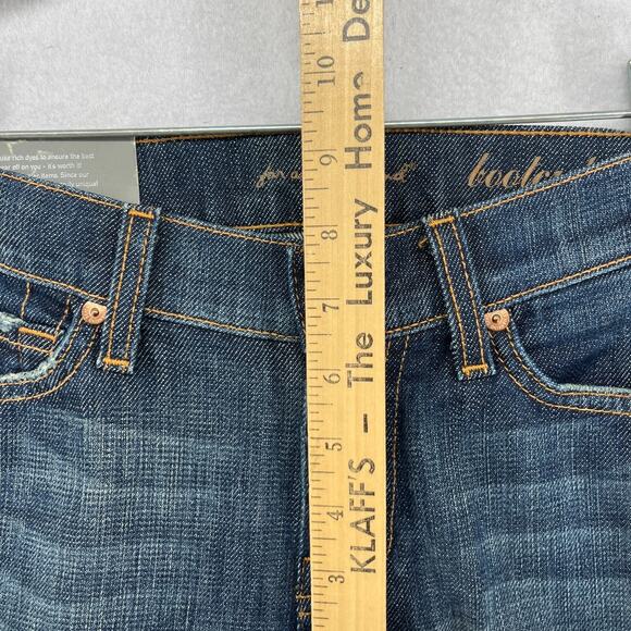 7 FOR ALL MANKIND Jeans Women 24 Bootcut Low Rise Original Fit Blue USA NEW - Picture 13 of 16